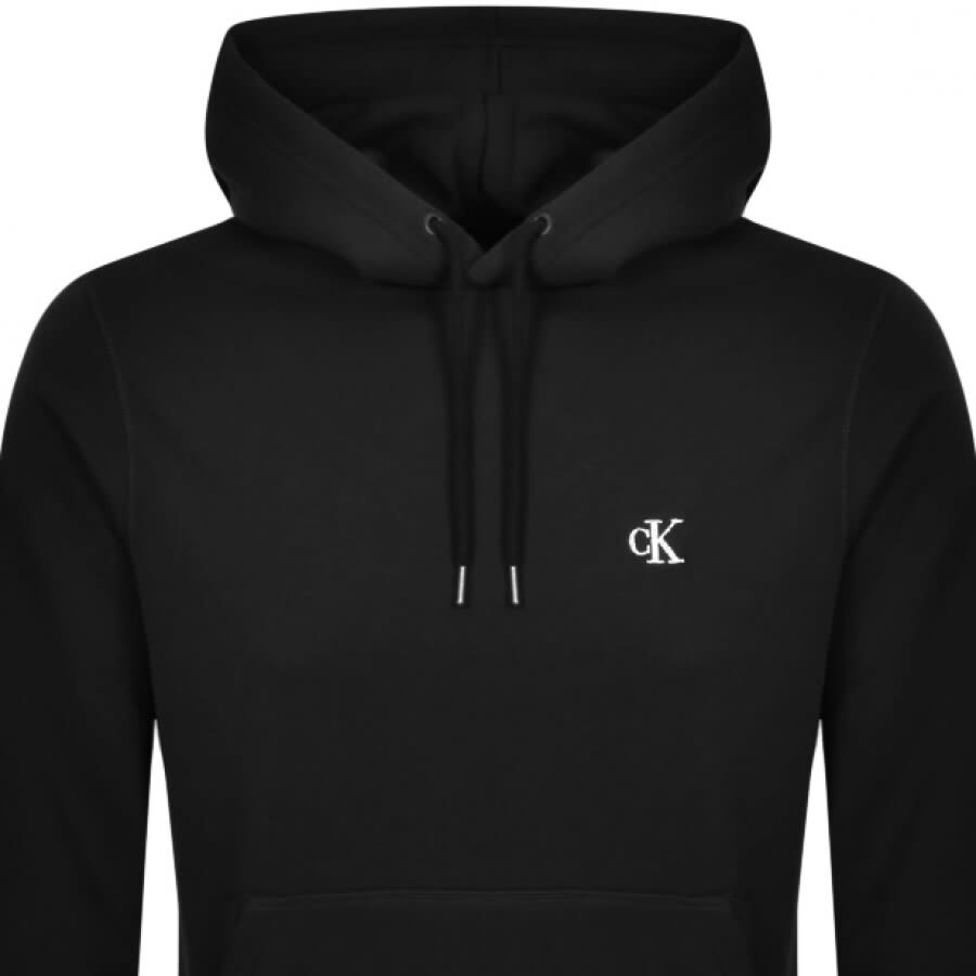 Calvin klein logo sweatshirt black best sale